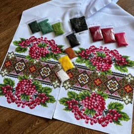 Рушник весільний з калиною